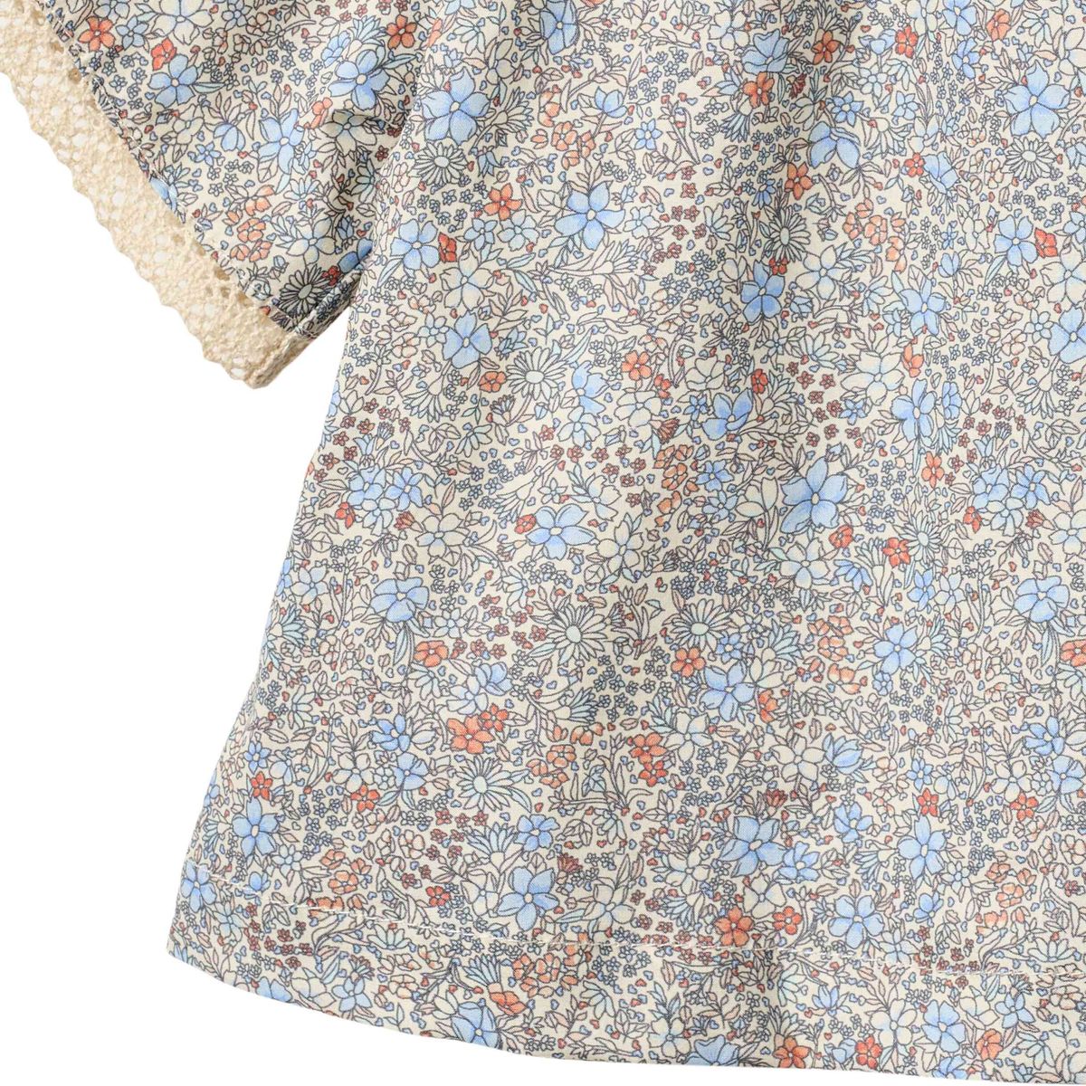 Wheat Hannah Blouse | Air Blue Flowers