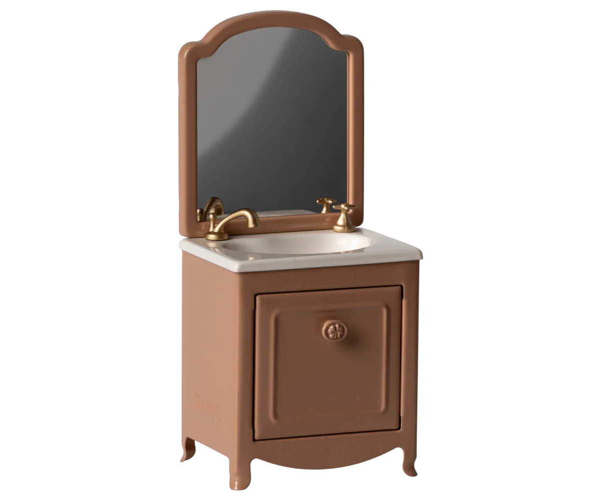 Maileg Sink with Mirror | Dark Powder