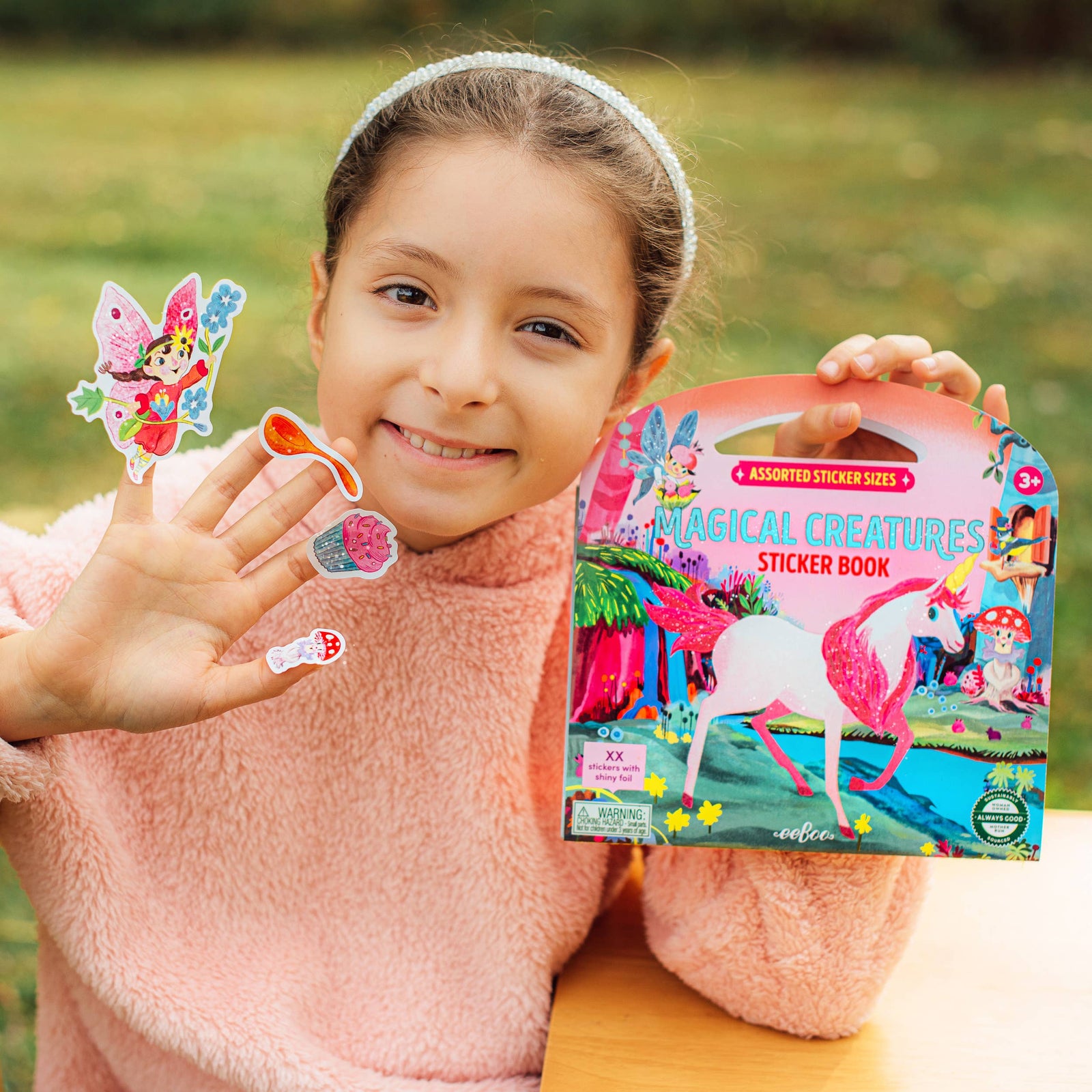 eeBoo | Magical Creatures Shiny Sticker Book