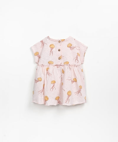 Play Up Organic Cotton Baby Dress | Pink Jellyfish