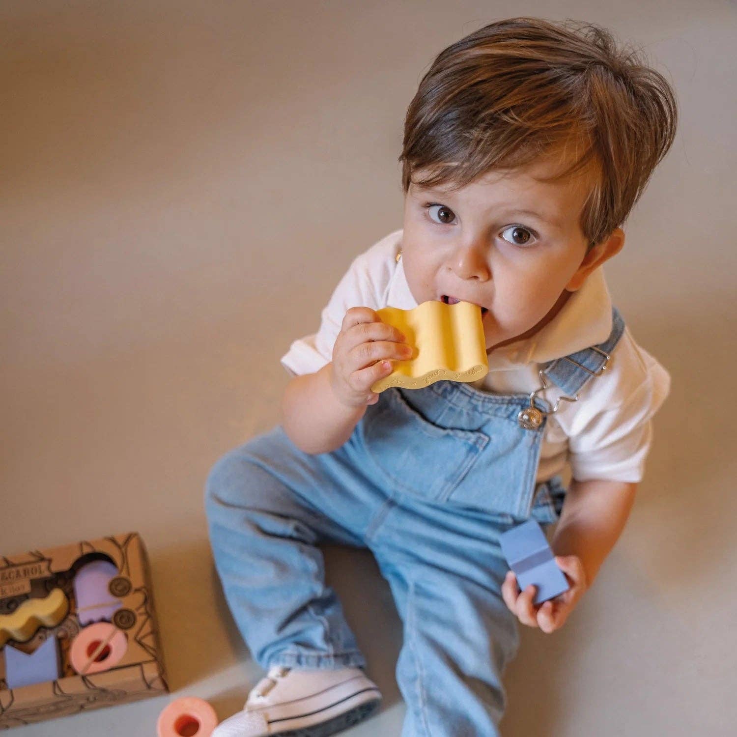 kiko+ & gg* Geometric Figures Baby Stacking Toy Blocks | Set of 3