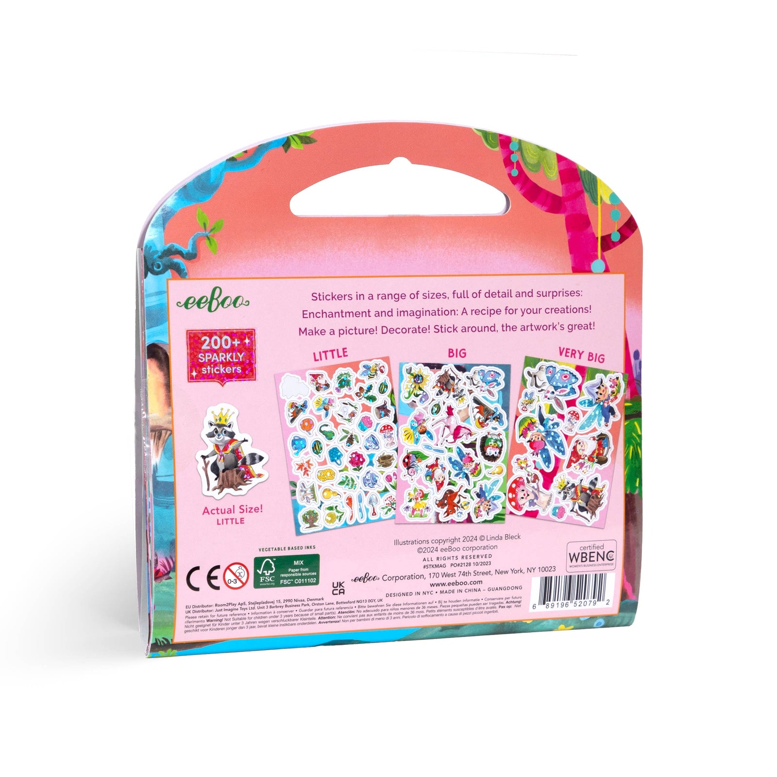 eeBoo | Magical Creatures Shiny Sticker Book