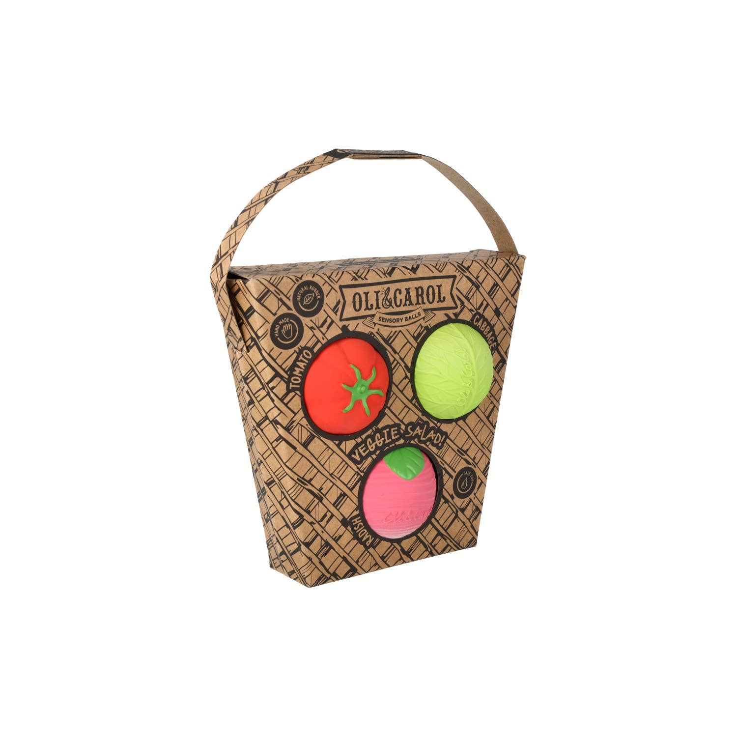 Oli & Carol Veggie Salad Baby Sensory Balls