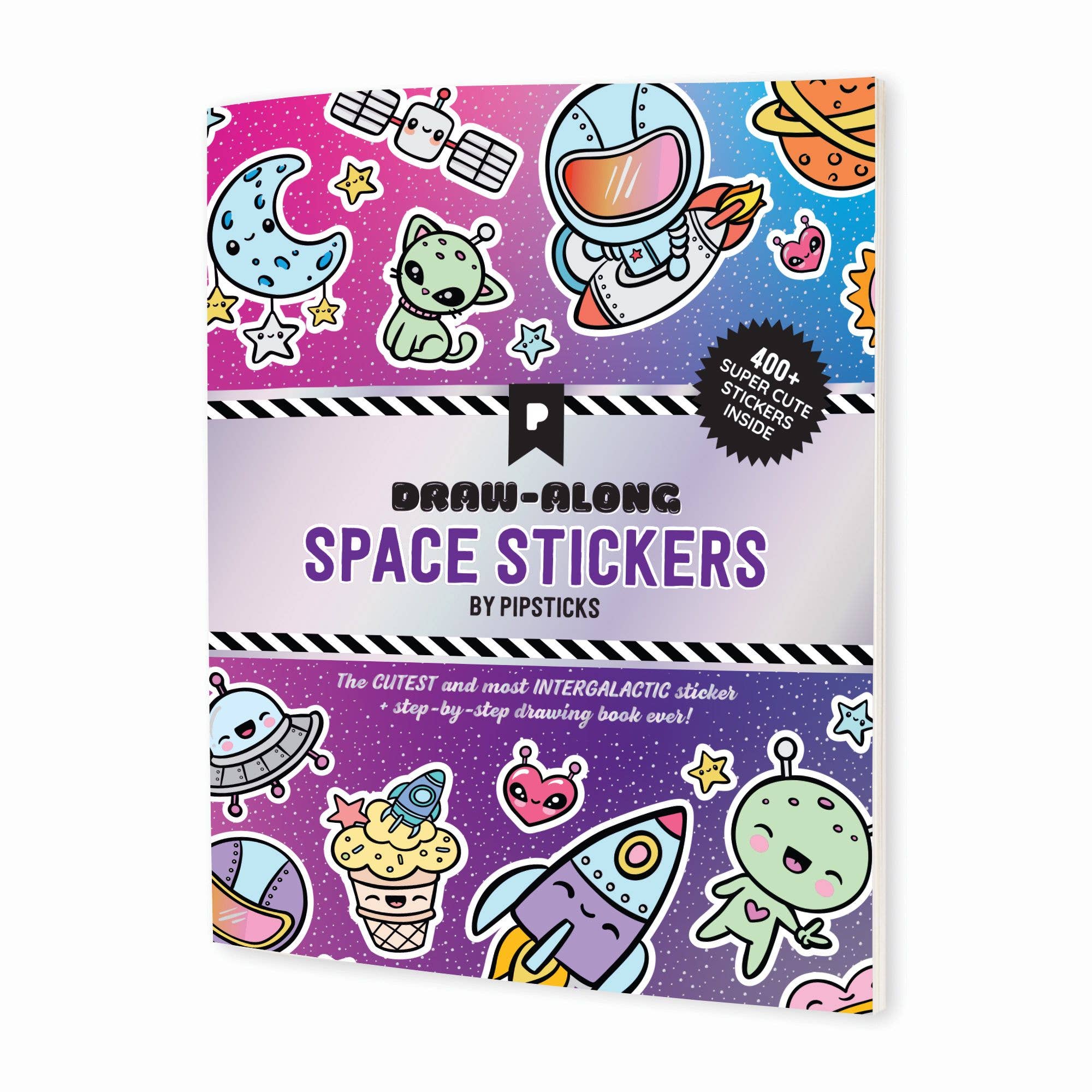 Pipsticks Draw-Along Space Sticker Book
