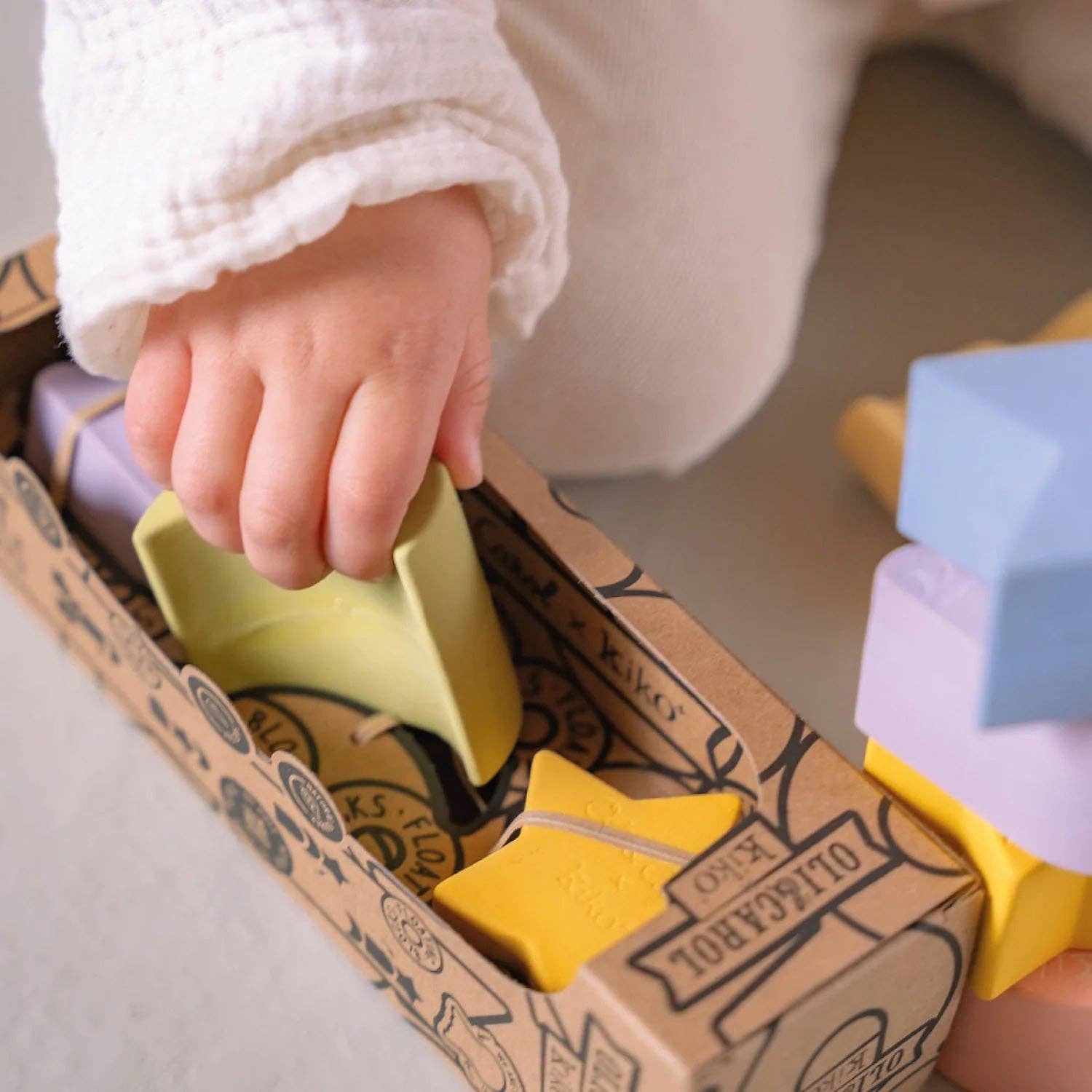 kiko+ & gg* Geometric Figures Baby Stacking Toy Blocks | Set of 3