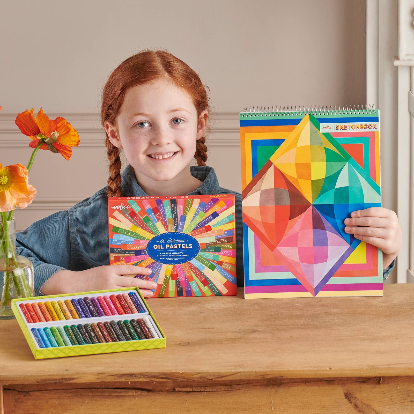eeBoo Rainbow Oil Pastels