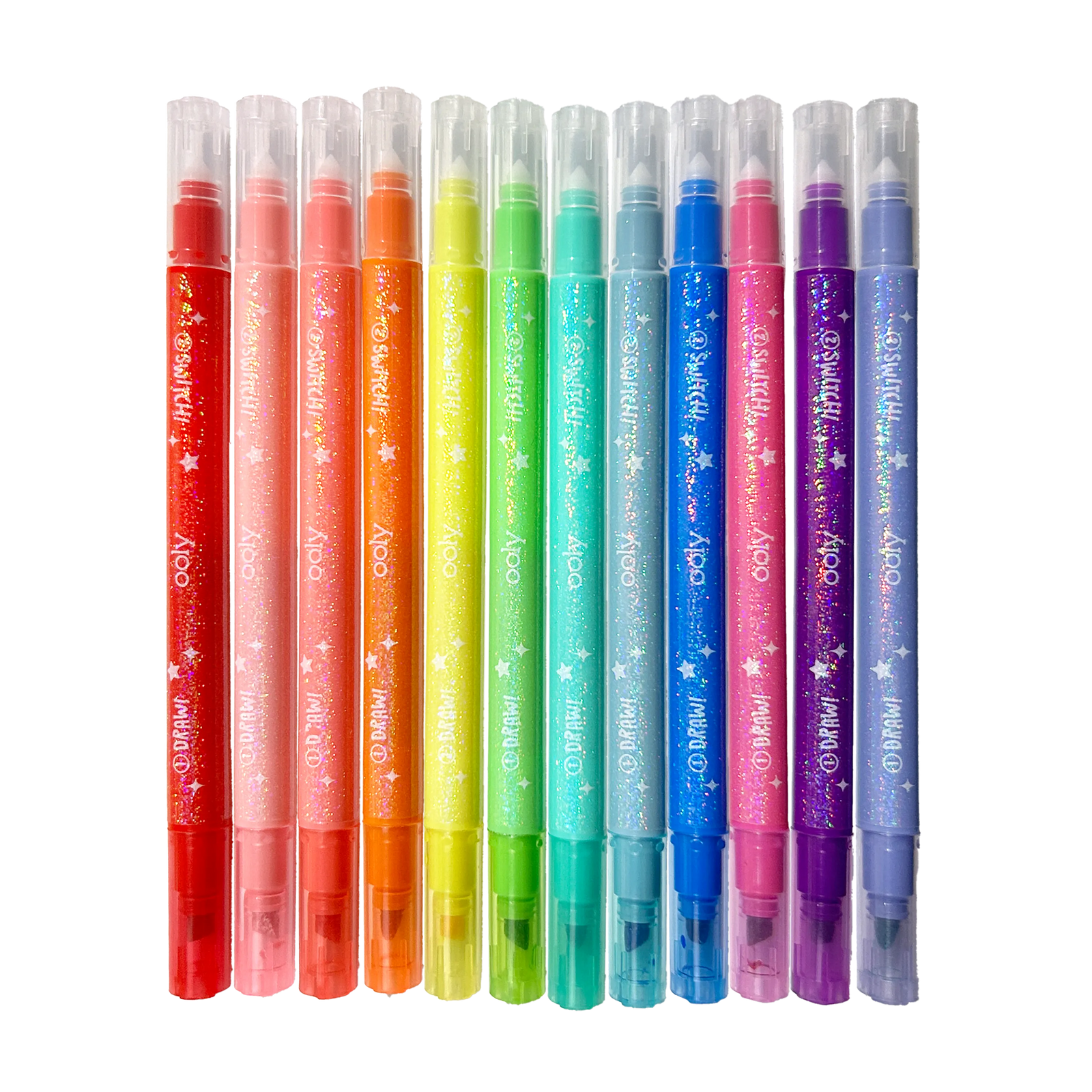 OOLY Switch-Eroo Sparkle Glittery Color Changing Markers