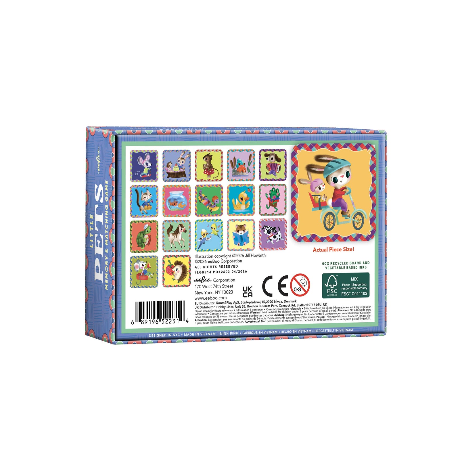 eeBoo Pets Little Matching Game