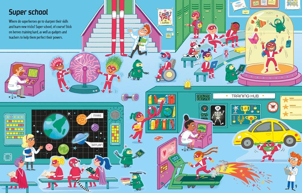 Usborne First Sticker Book | Superheroes