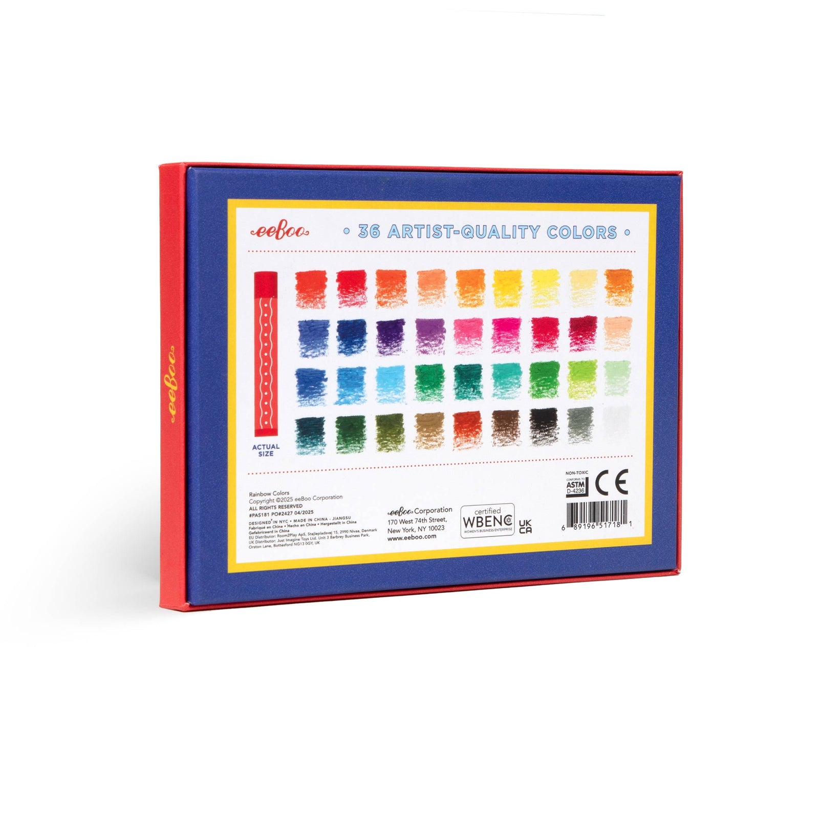 eeBoo Rainbow Oil Pastels