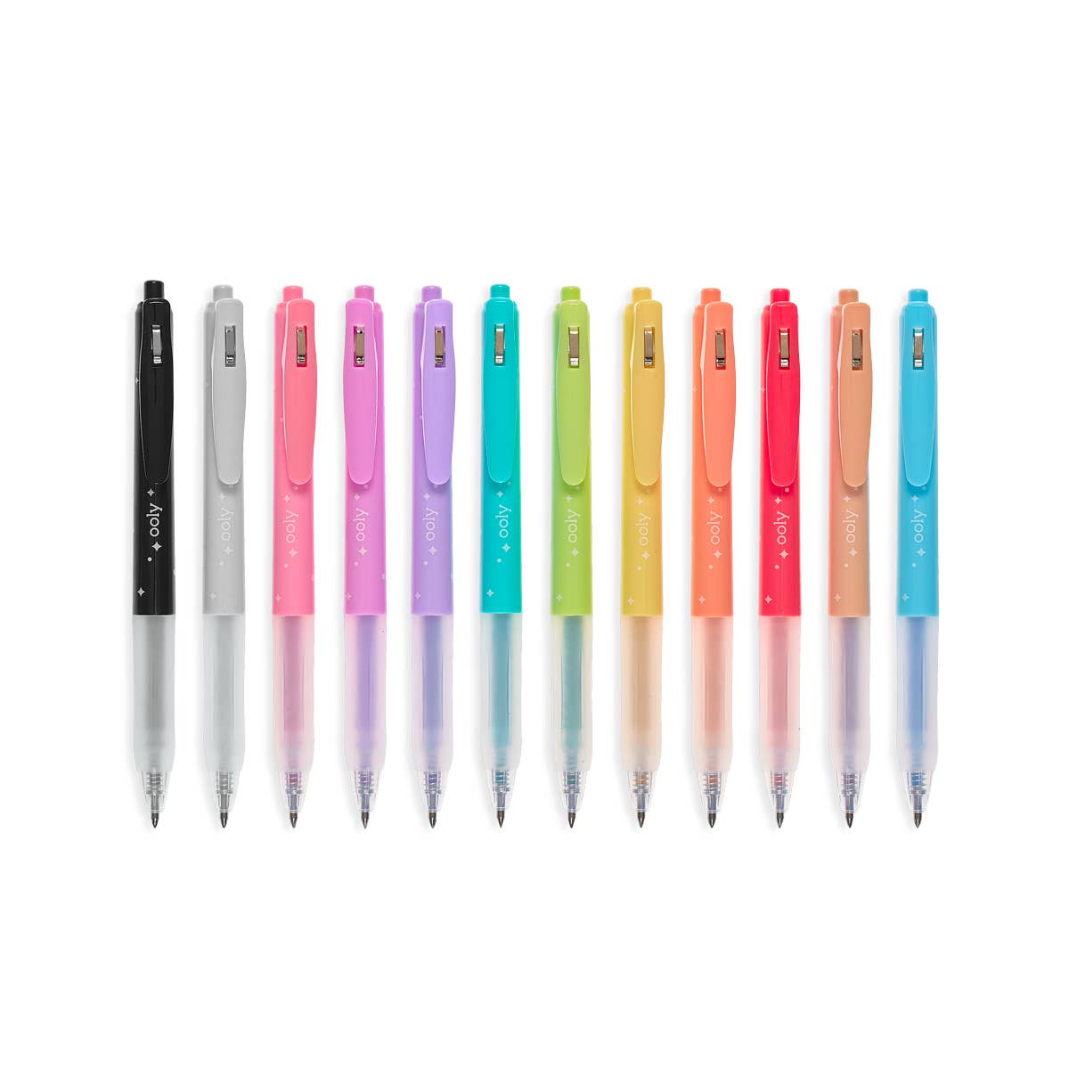 OOLY Oh My Glitter! Retractable Glitter Gel Pens |Set of 12