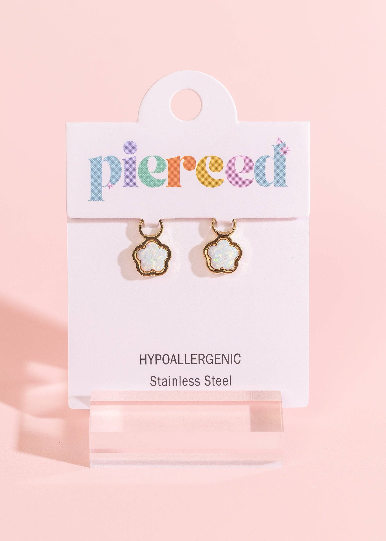 Pierced Co Flower Opals Charms