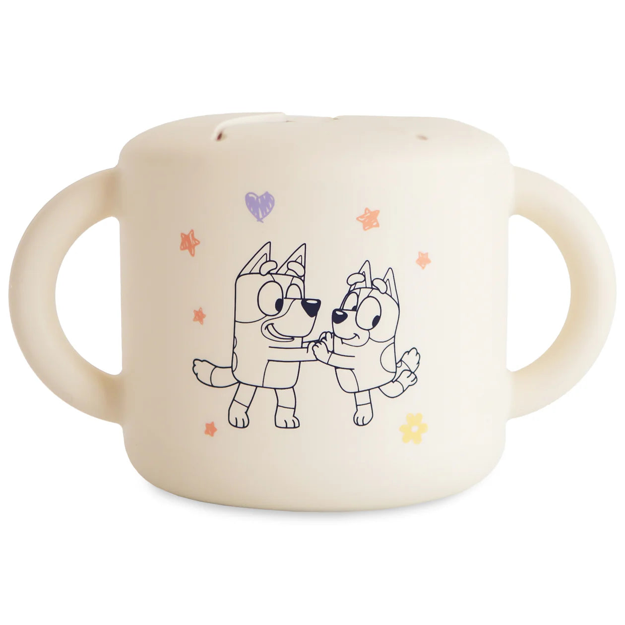 Bluey x Mushie Snack Cup | Bluey Ivory