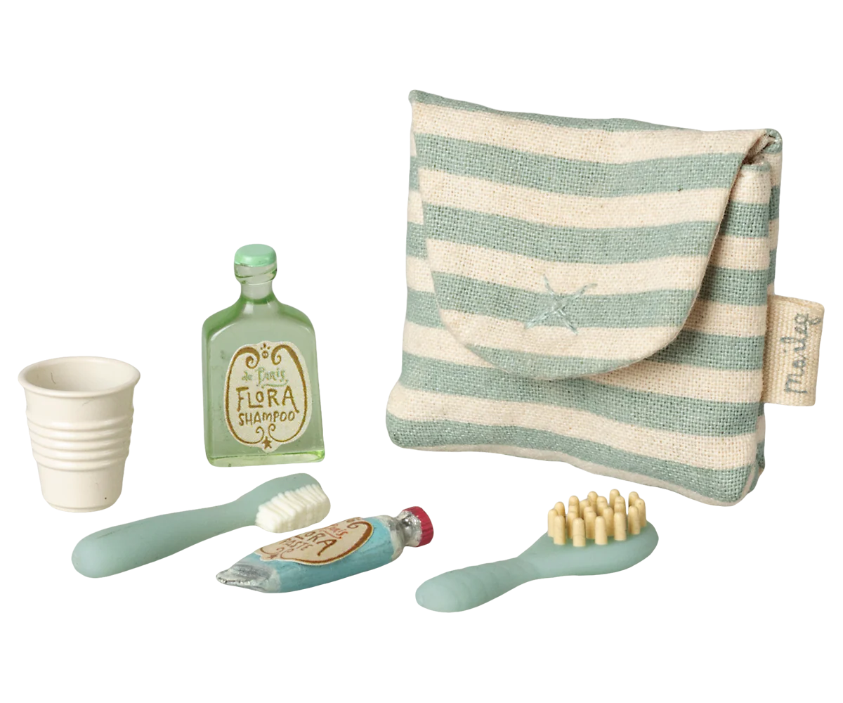 Maileg Mouse Toothbrush Set | Blue Stripe