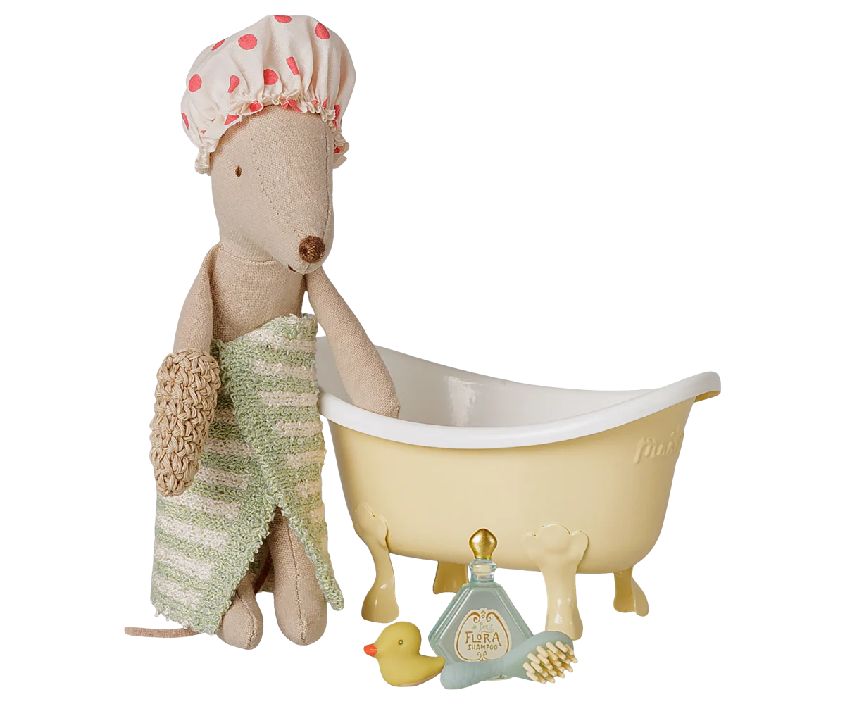 PRE-ORDER Maileg Mouse Bathtub Set | Yellow