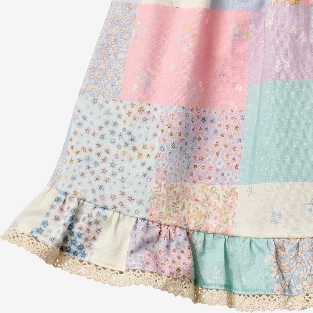 Wheat Ayla Ruffle Dress | Patchwork Flowers