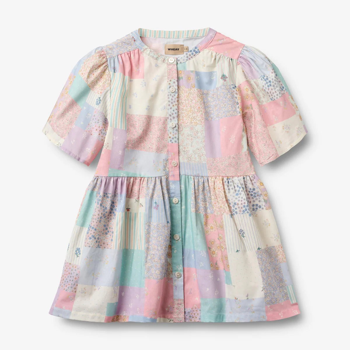 Wheat Annabell Dress | Patchwork Flowers
