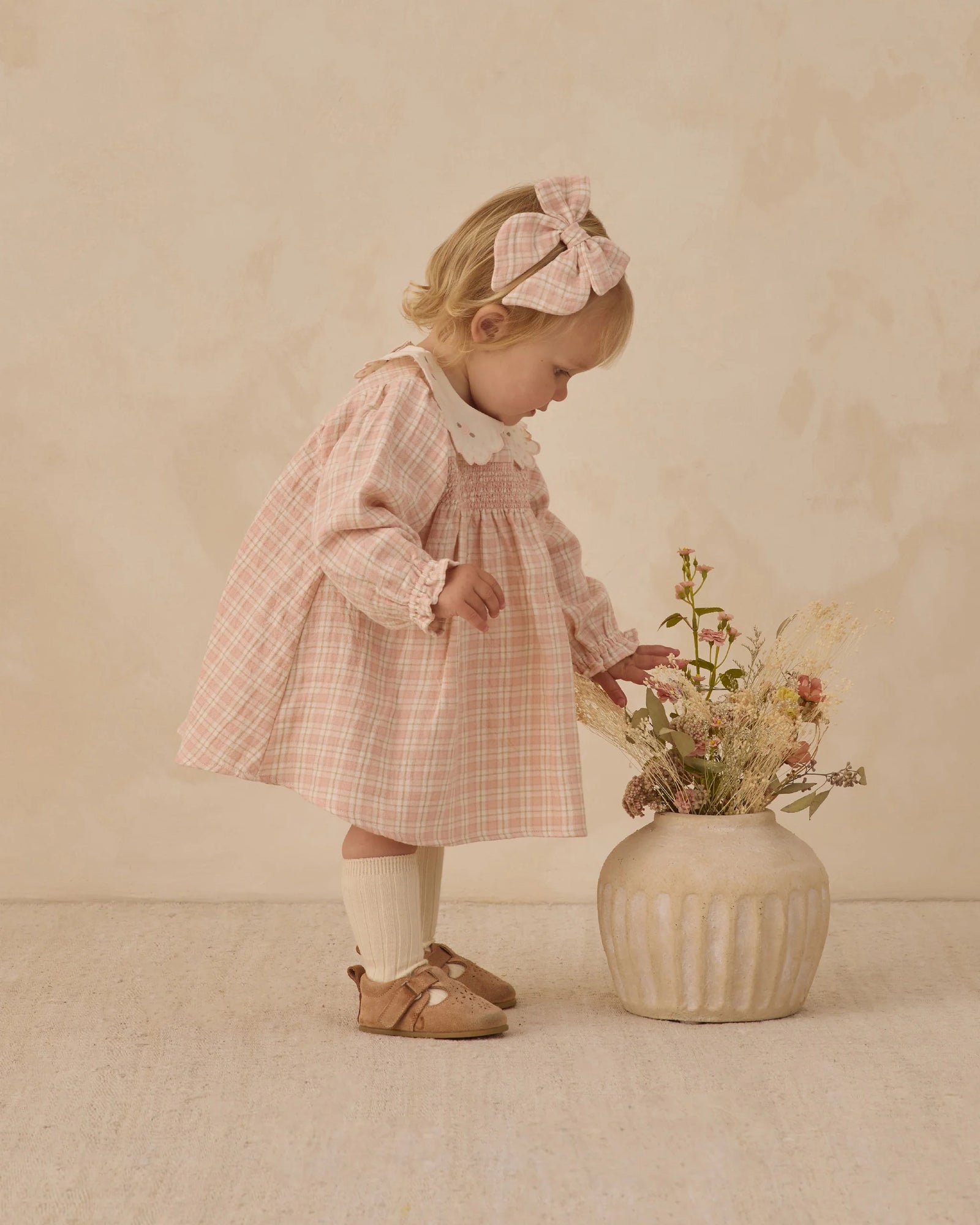 Quincy Mae Callie Dress | Pink Plaid
