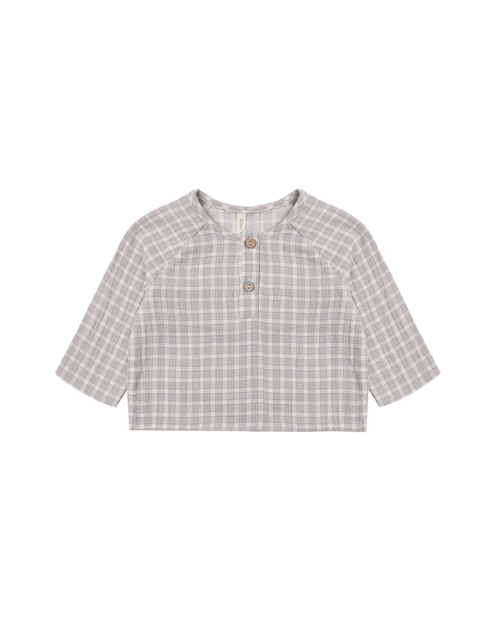 Quincy Mae Zion Shirt | Blue Gingham