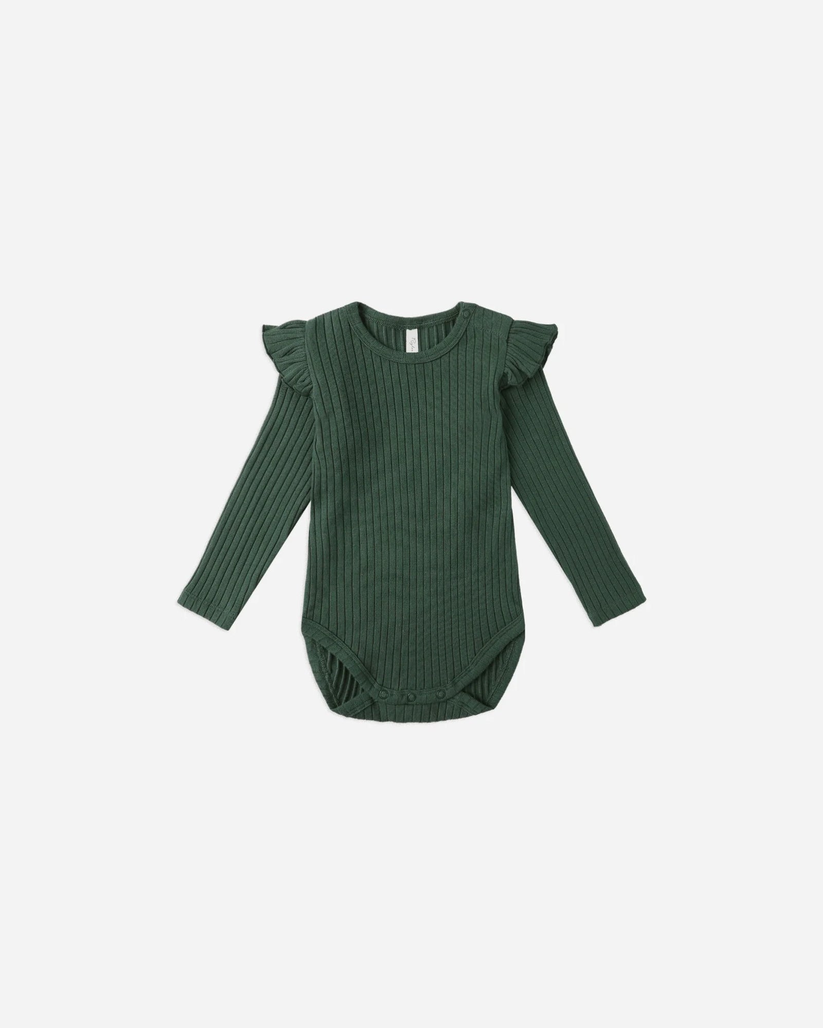 Shoulder Ruffle Bodysuit | Green