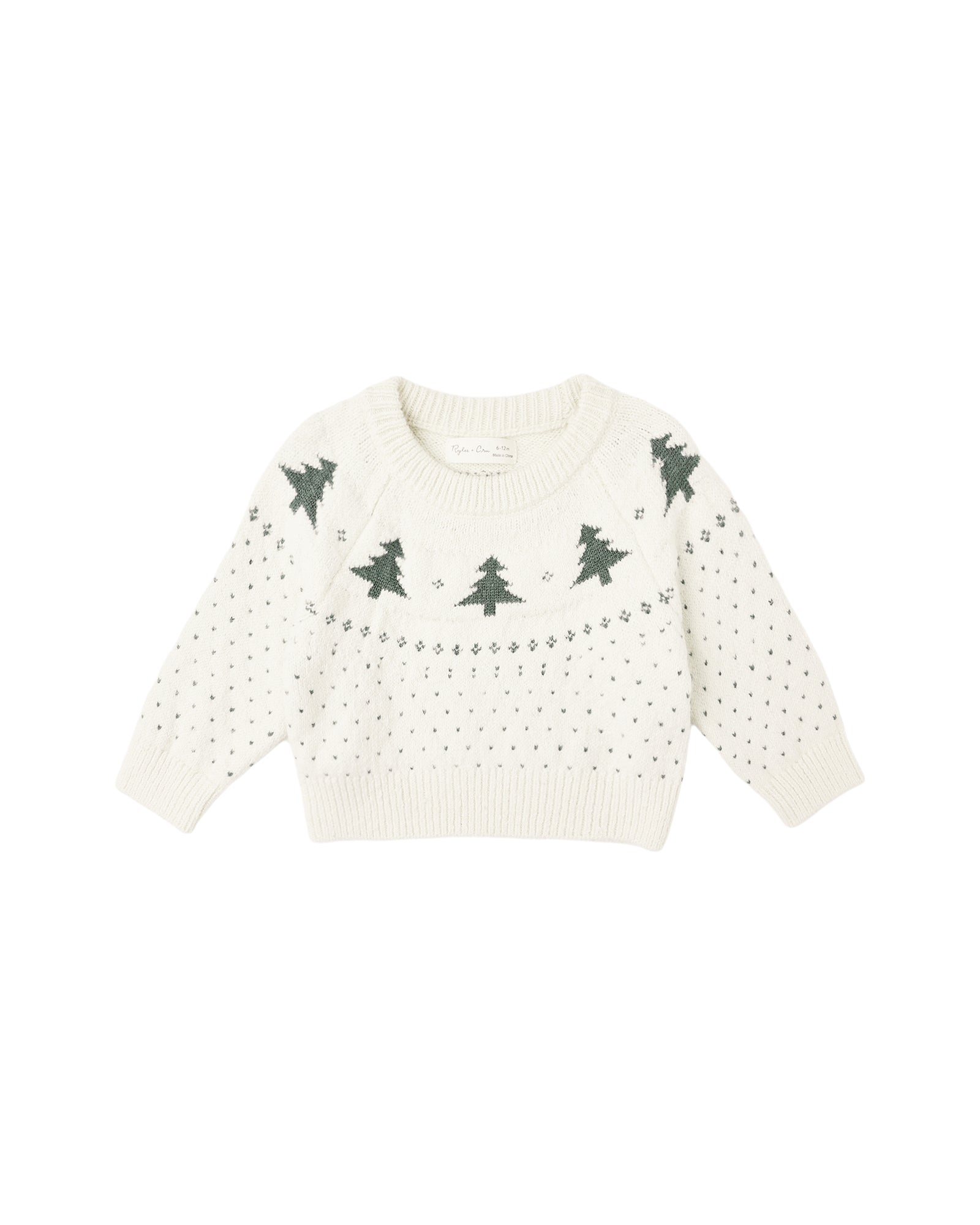 Rylee + Cru Fair Isle Sweater | Trees