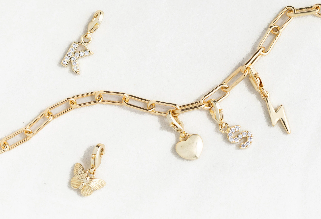 Charm Bar Initial Charms