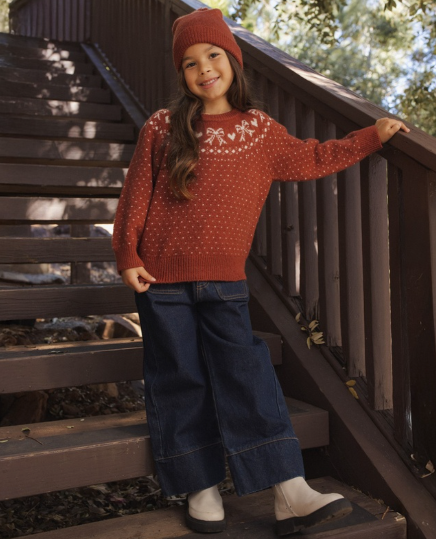 Rylee + Cru Fair Isle Sweater | Ruby