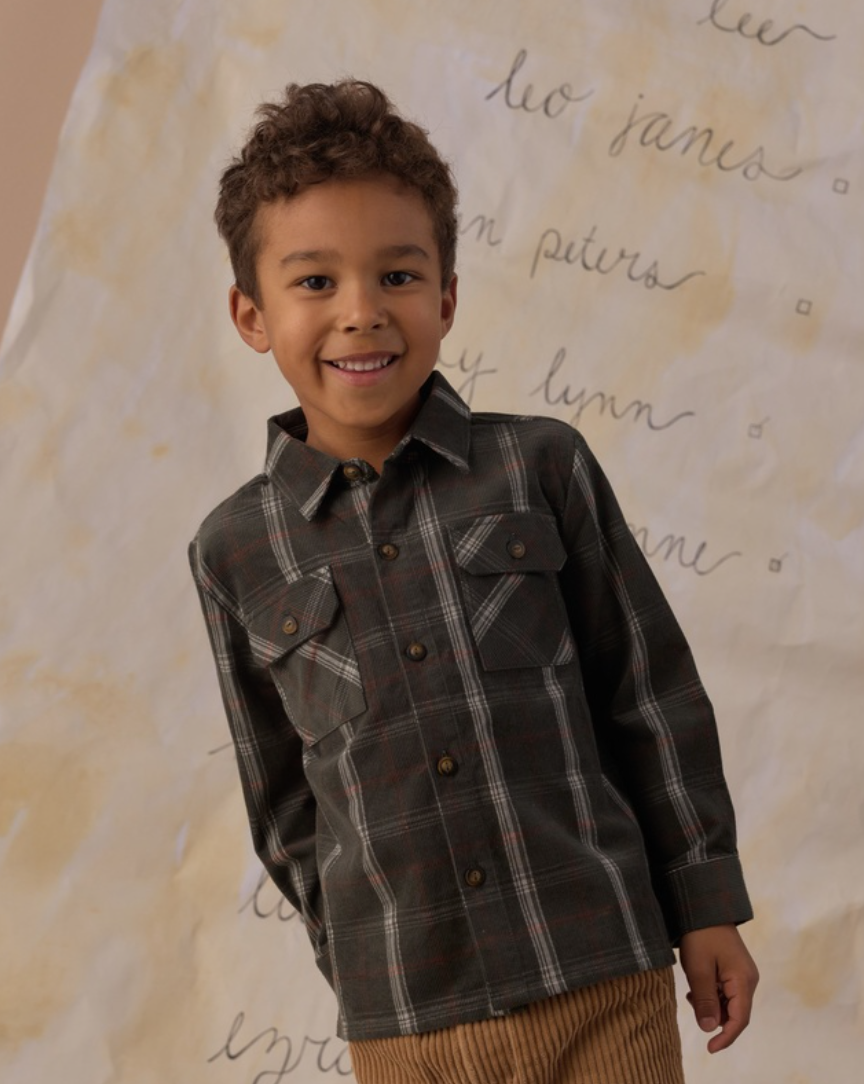 Rylee + Cru Pocketed Flannel | Holiday Plaid
