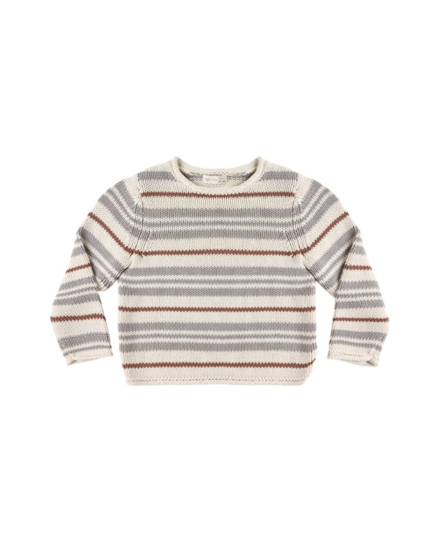 Rylee + Cru Jacques Sweater | Dusty Blue Stripe