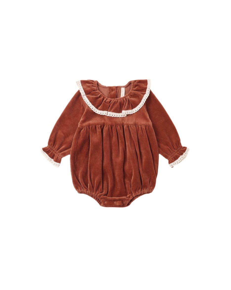 Quincy Mae Wendy Romper | Redwood