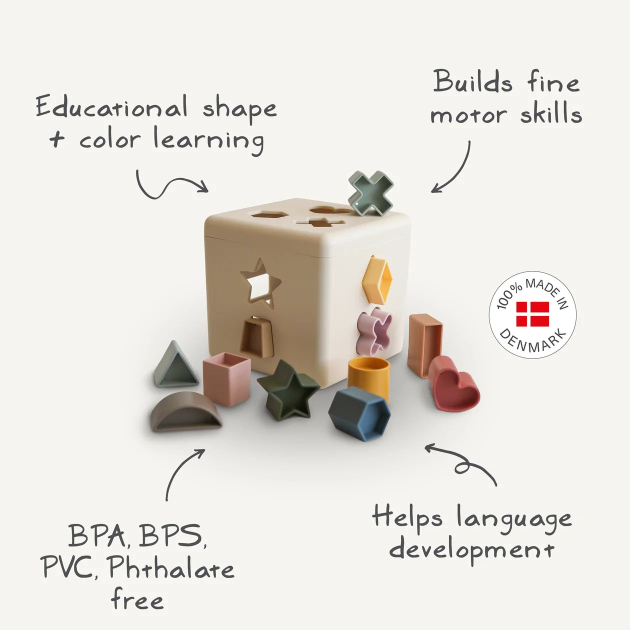 Mushie Shape Sorter Box | Original