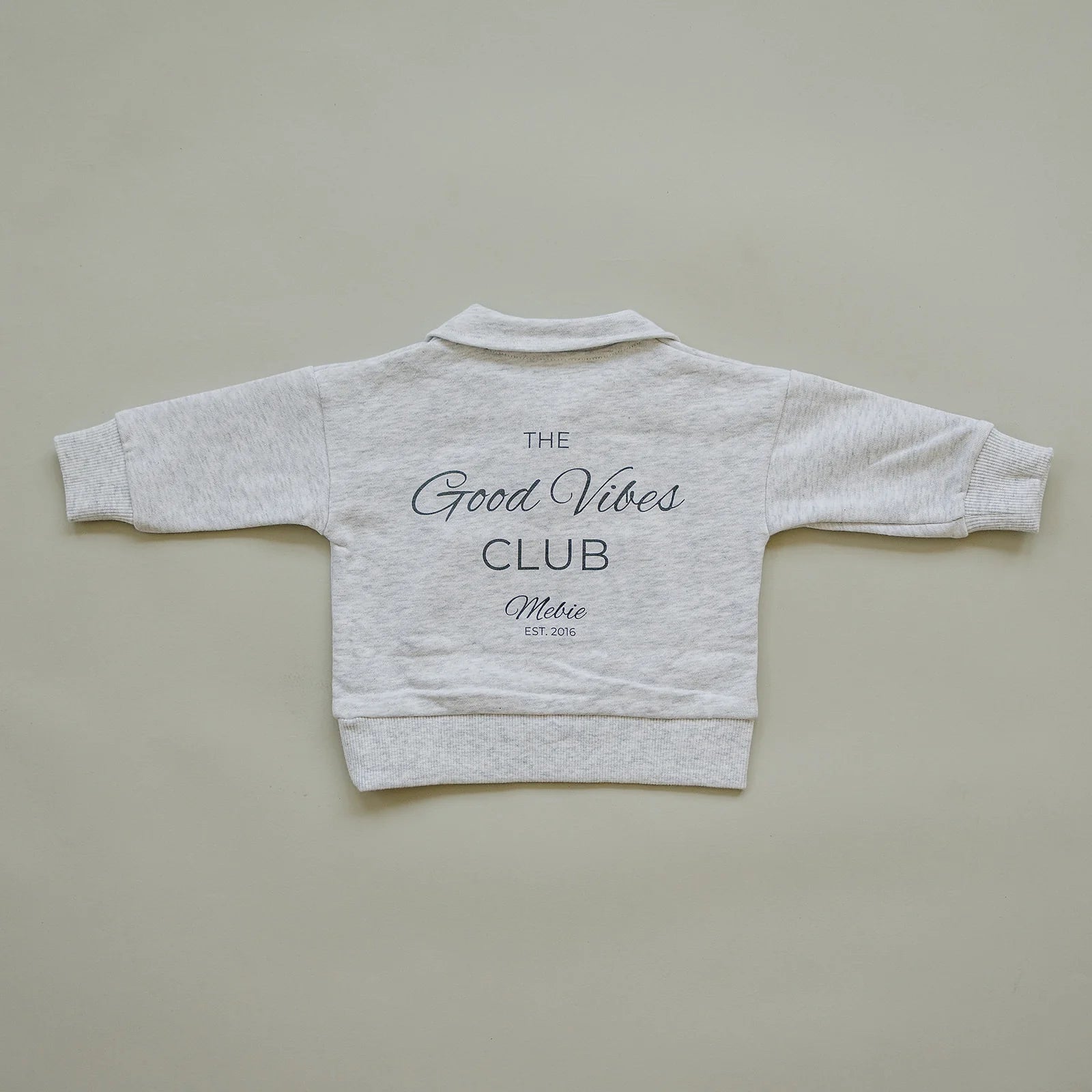 Mebie Baby Quarter Zip French Terry Set | Good Vibes