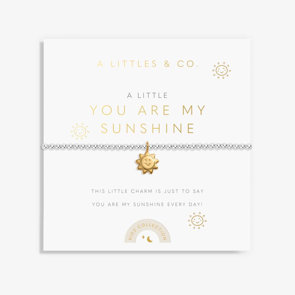 A Littles & Co Silver Plated Bracelet | You Are My Sunshine