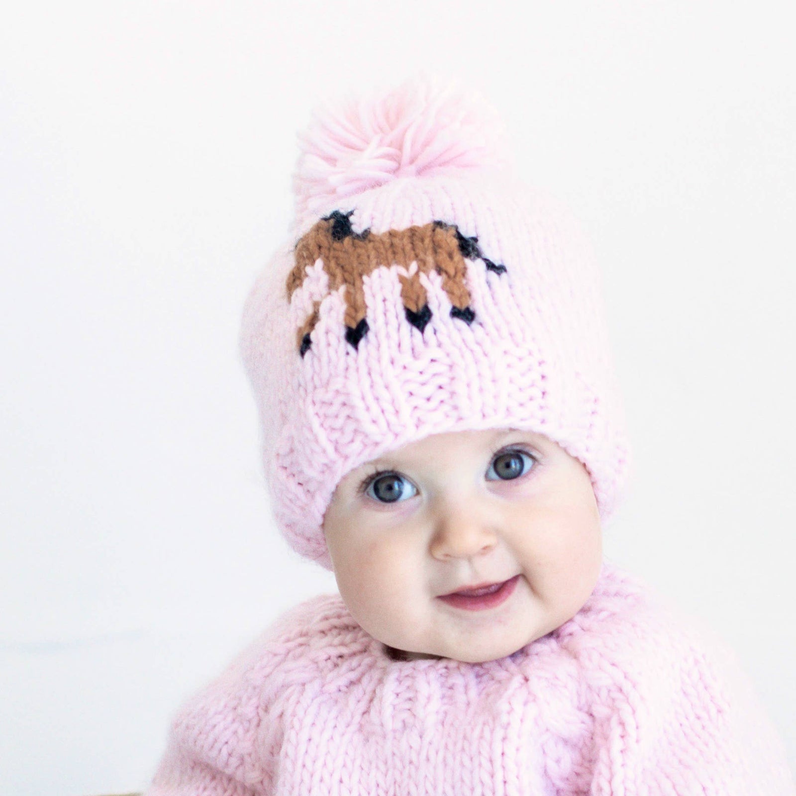 Pony Beanie Hat | Blush