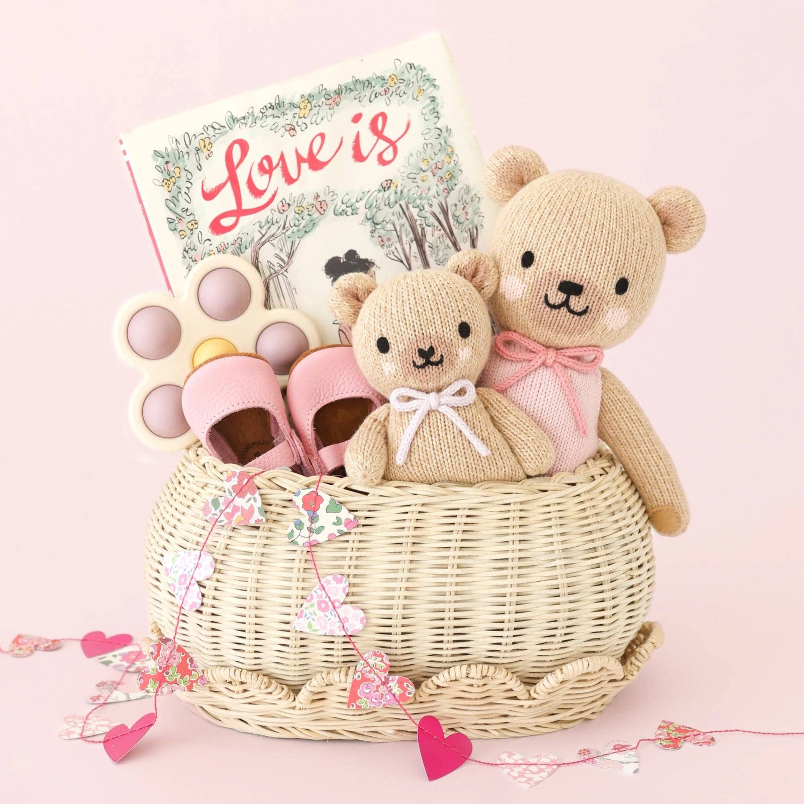 cuddle+kind Baby Honey Bear | Lavender Bow