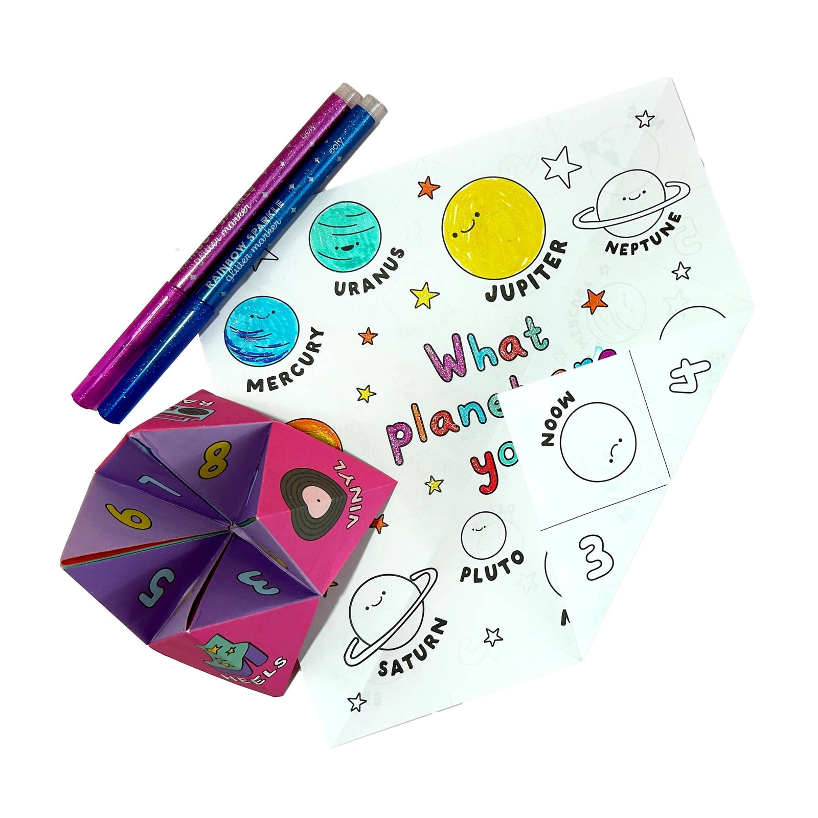 OOLY D.I.Y. Fortune Tellers Activity Kit | Set of 24 Designs