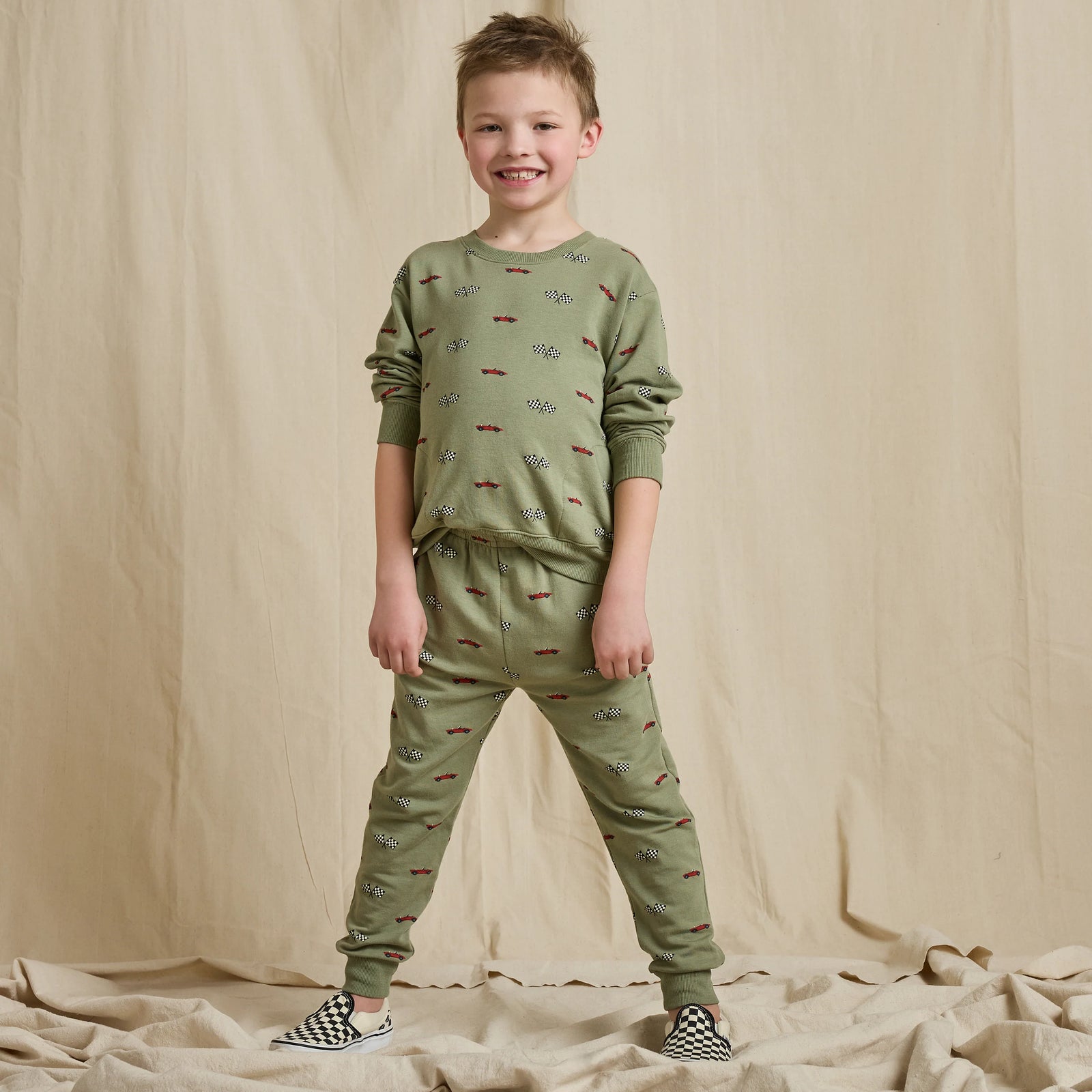 Coop Kids Play Sweatshirt | Race Cars