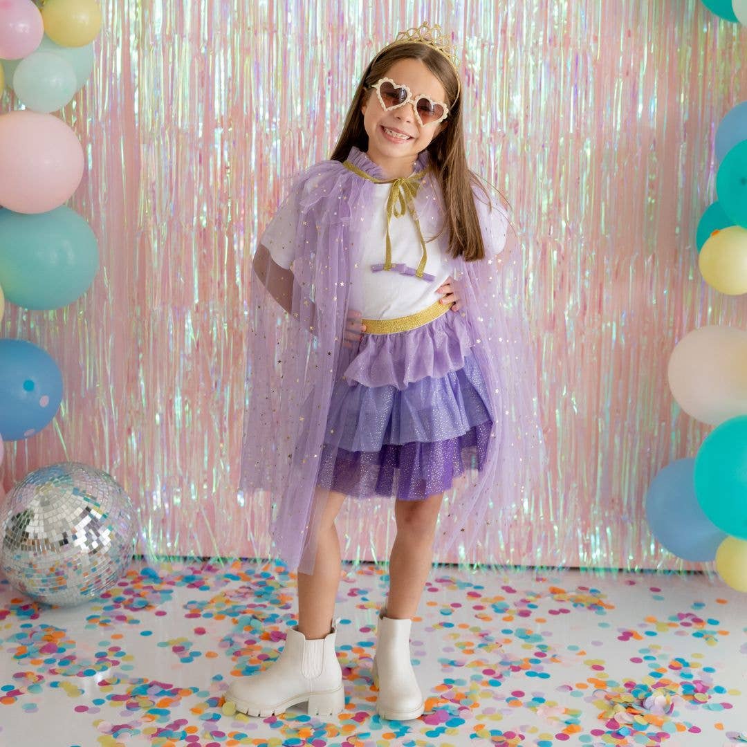 Lavender Star Cape | Kids Dress Up Cape