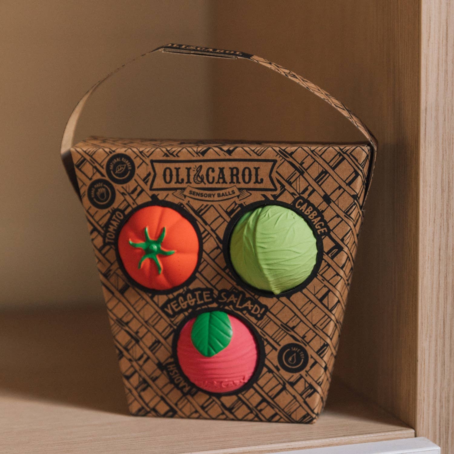 Oli & Carol Veggie Salad Baby Sensory Balls