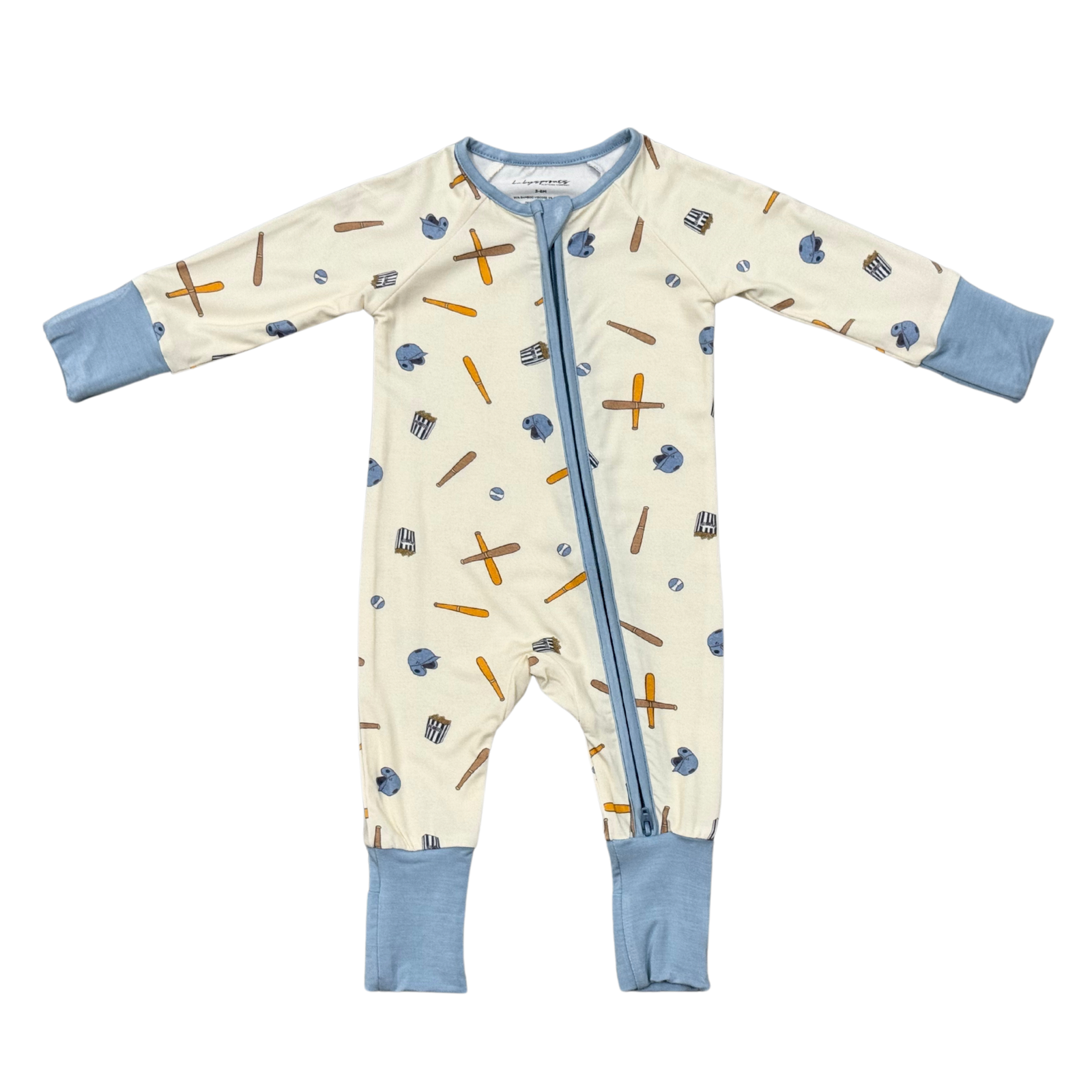 Babysprouts Baseball Zip Romper