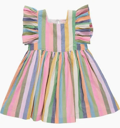 Pink Chicken Girls Elsie Dress | Paradise Stripe