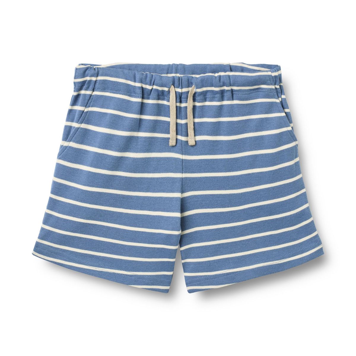 Wheat Kalle Jersey Shorts | Blue Stripe