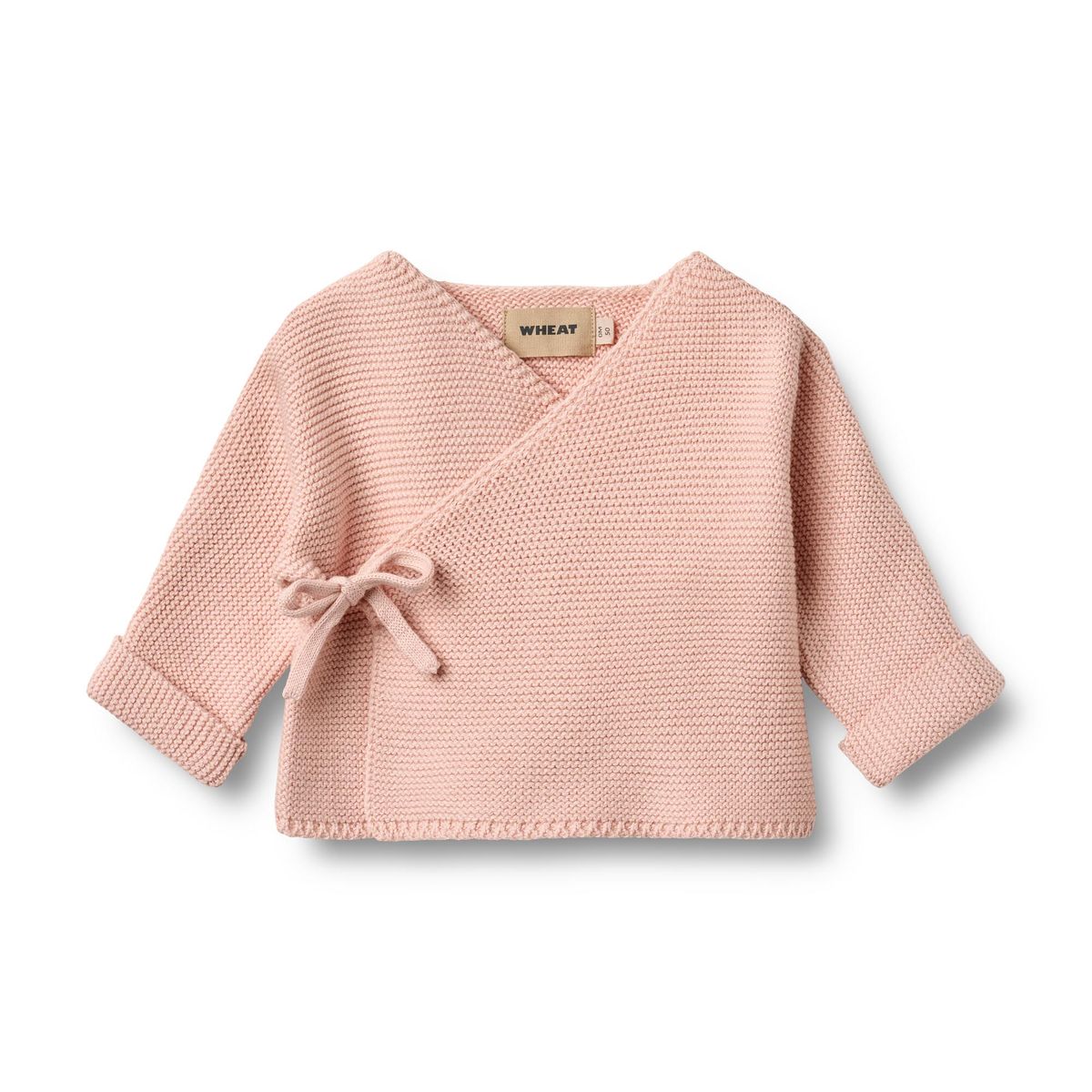 Wheat Knit Wrap Around Sweater | Blush