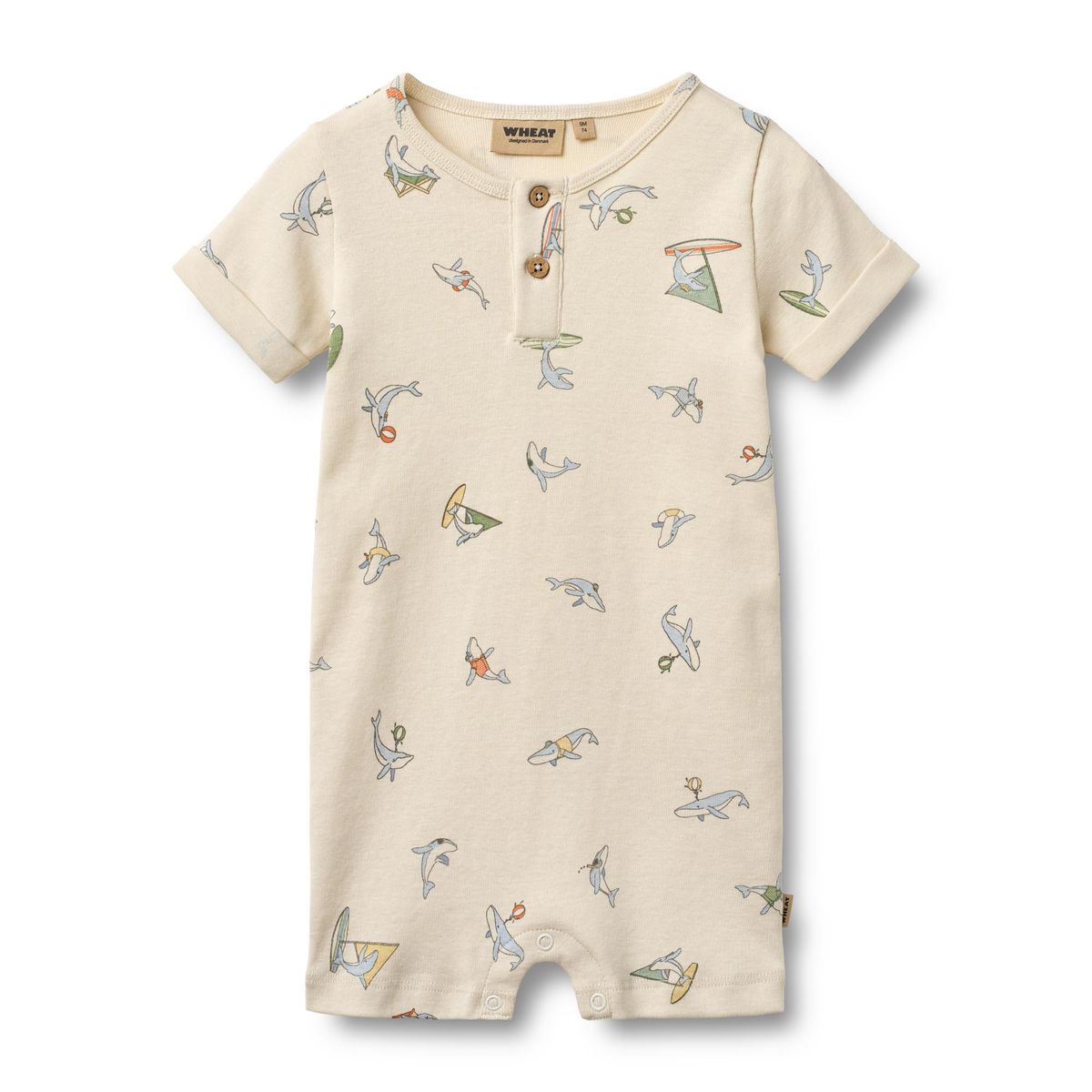 Wheat Alfred Jumpsuit | Whale Friends