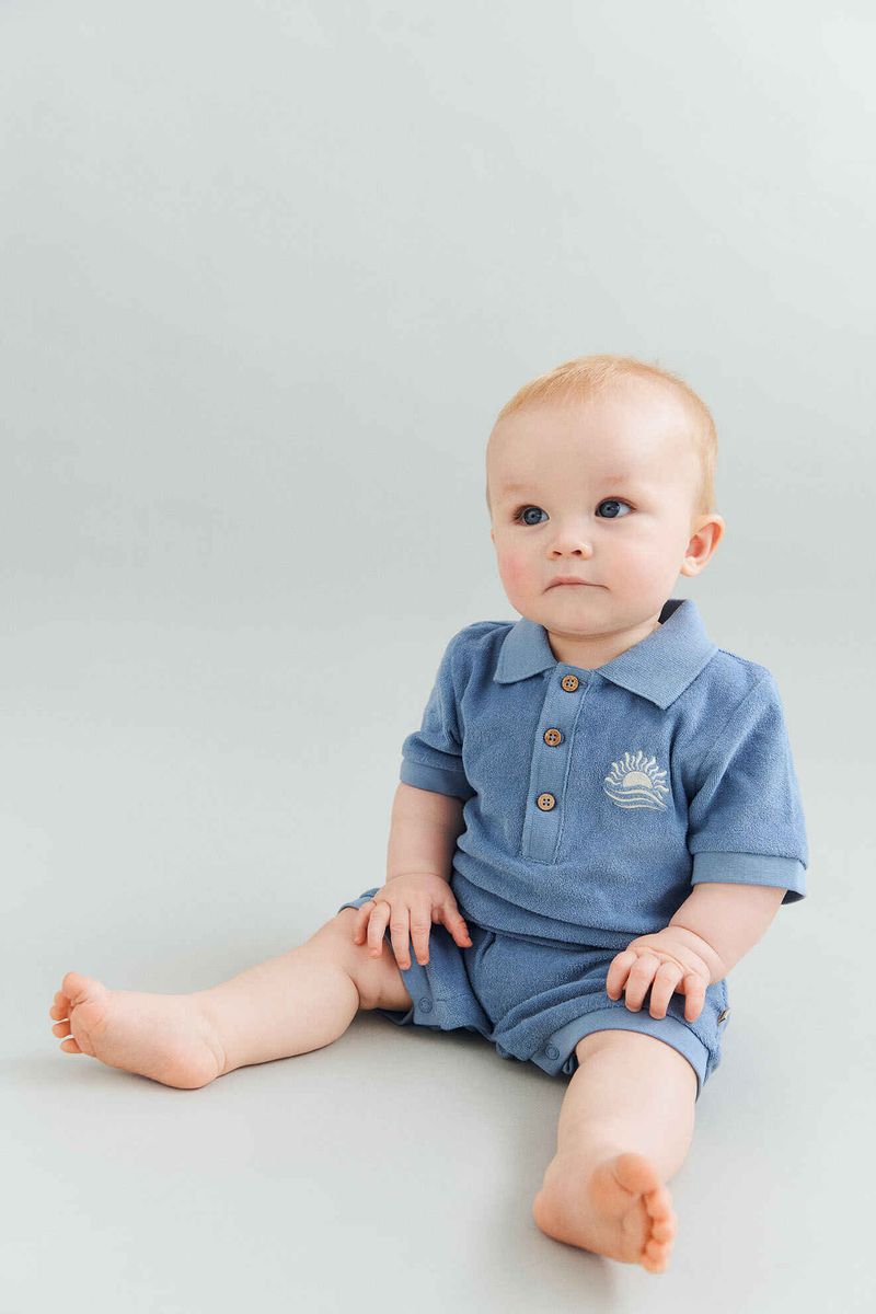 Wheat Sully Playsuit | Faded Denim