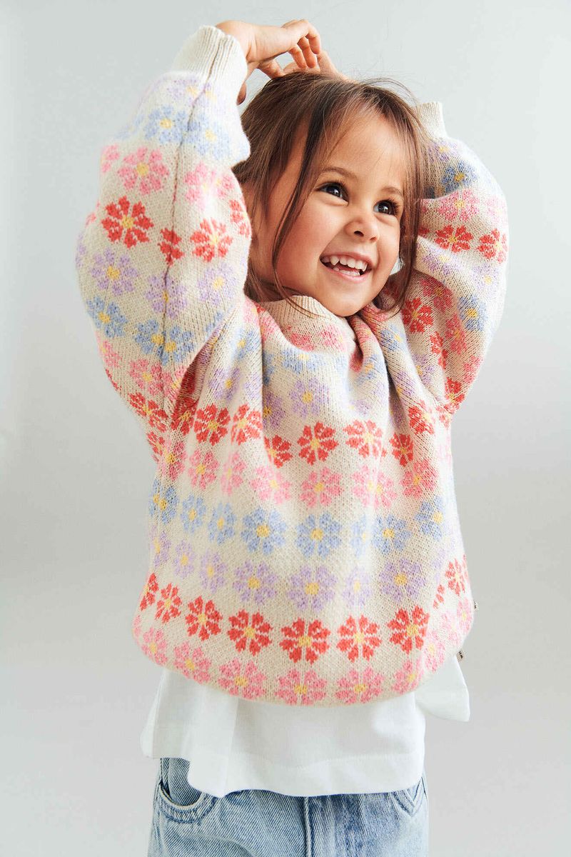 Wheat Harlow Pullover | Sandshell Flowers
