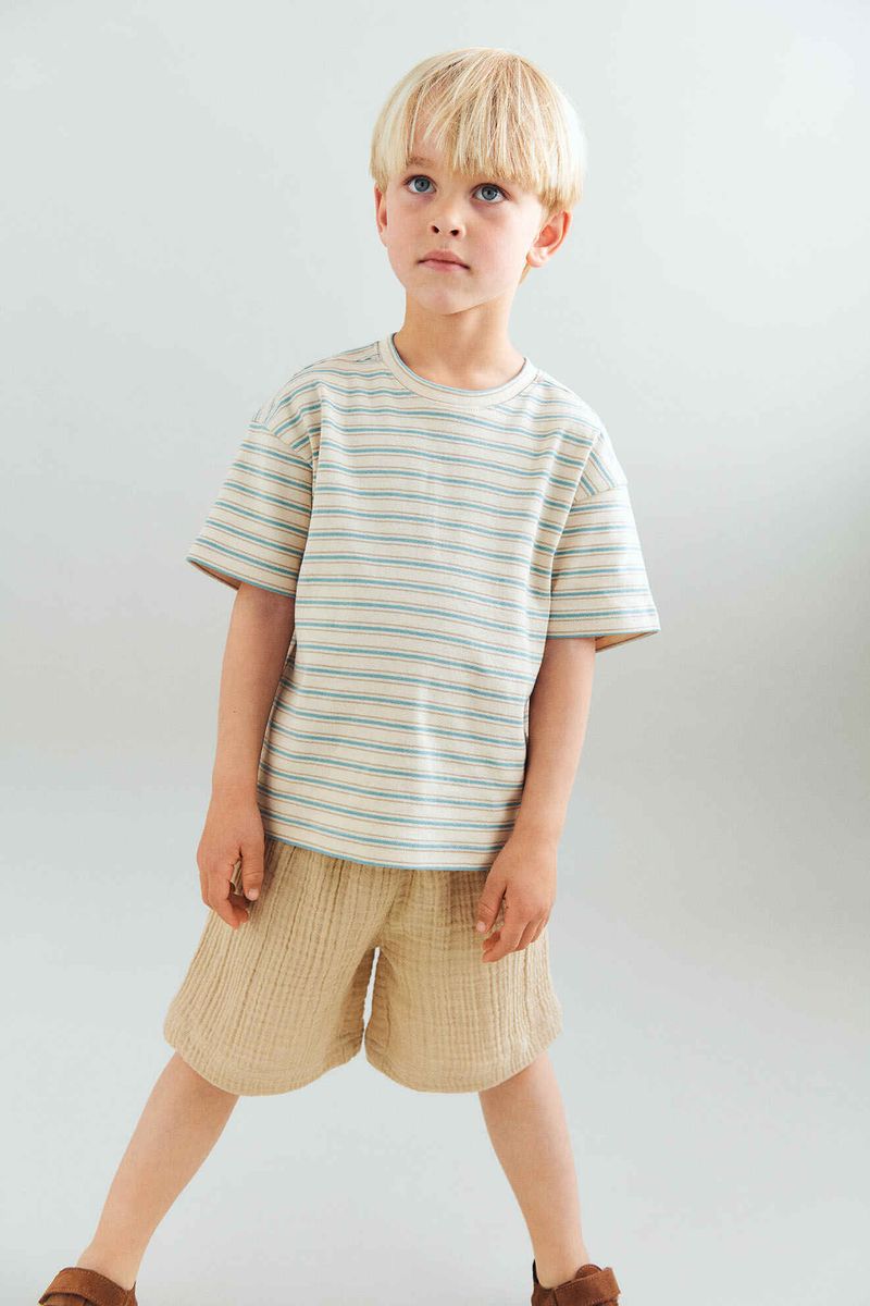 Wheat Tommy Tee | Spring Lake Stripe