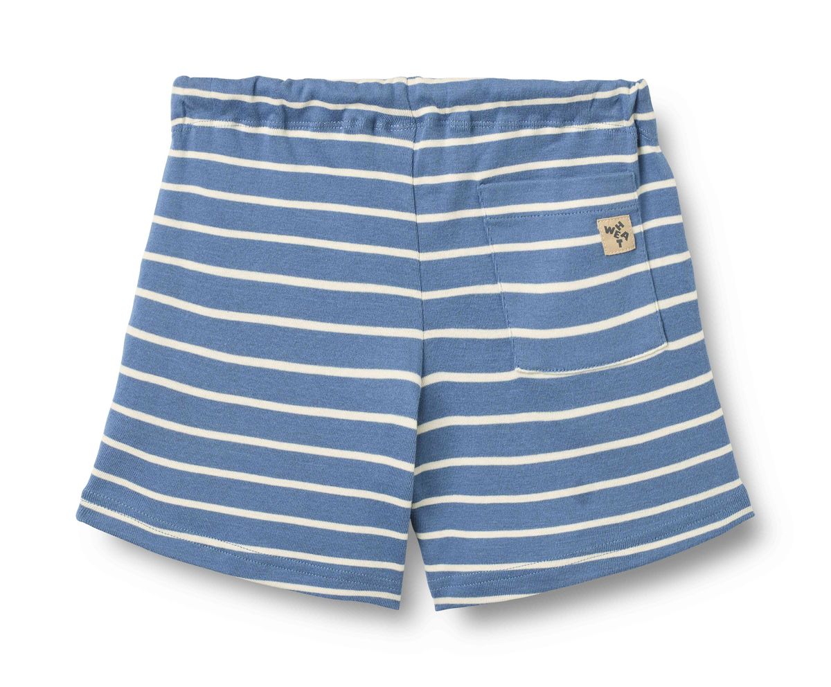 Wheat Kalle Jersey Shorts | Blue Stripe
