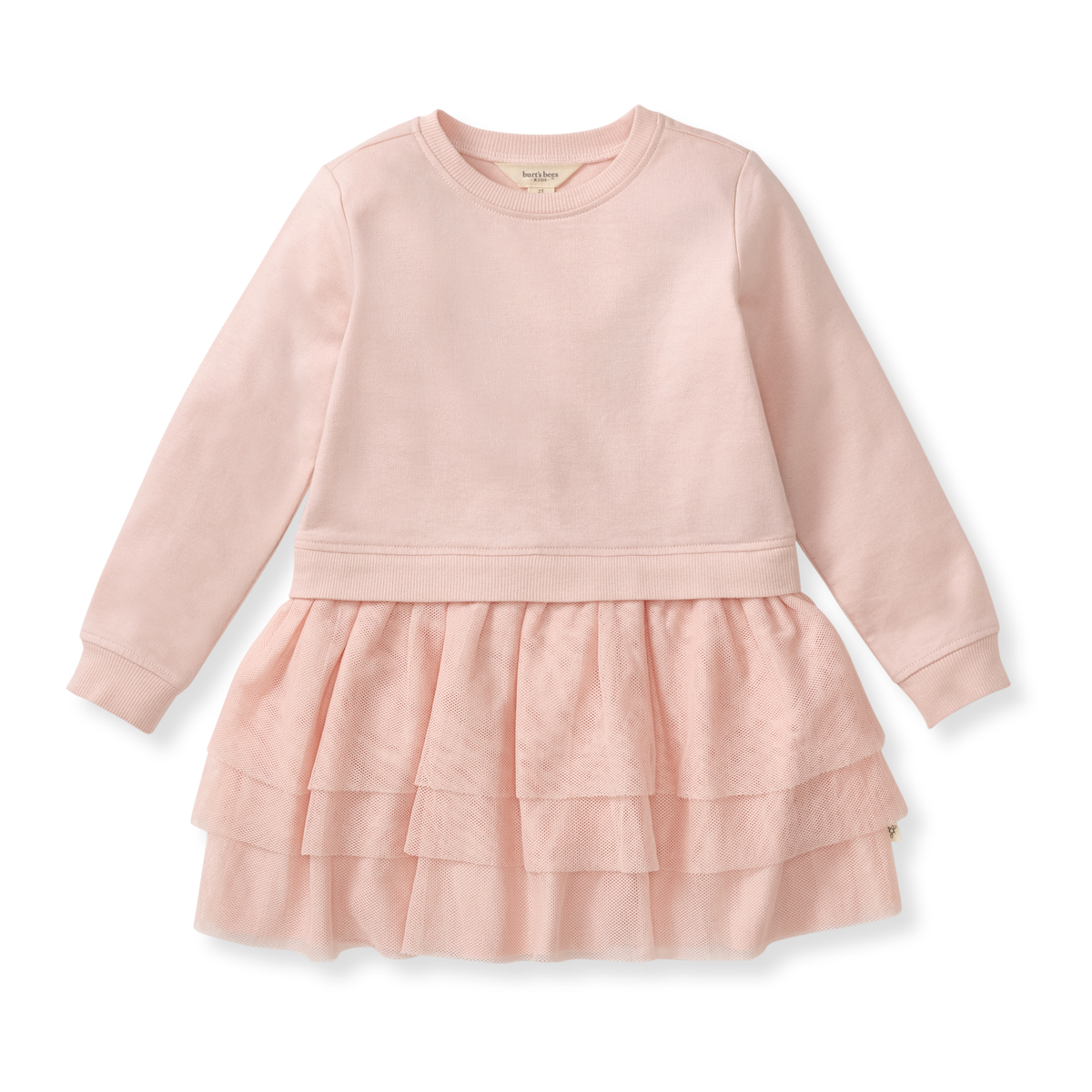 Burt's Bees Baby Organic Girl Sweatshirt Dress | Whipped Peach