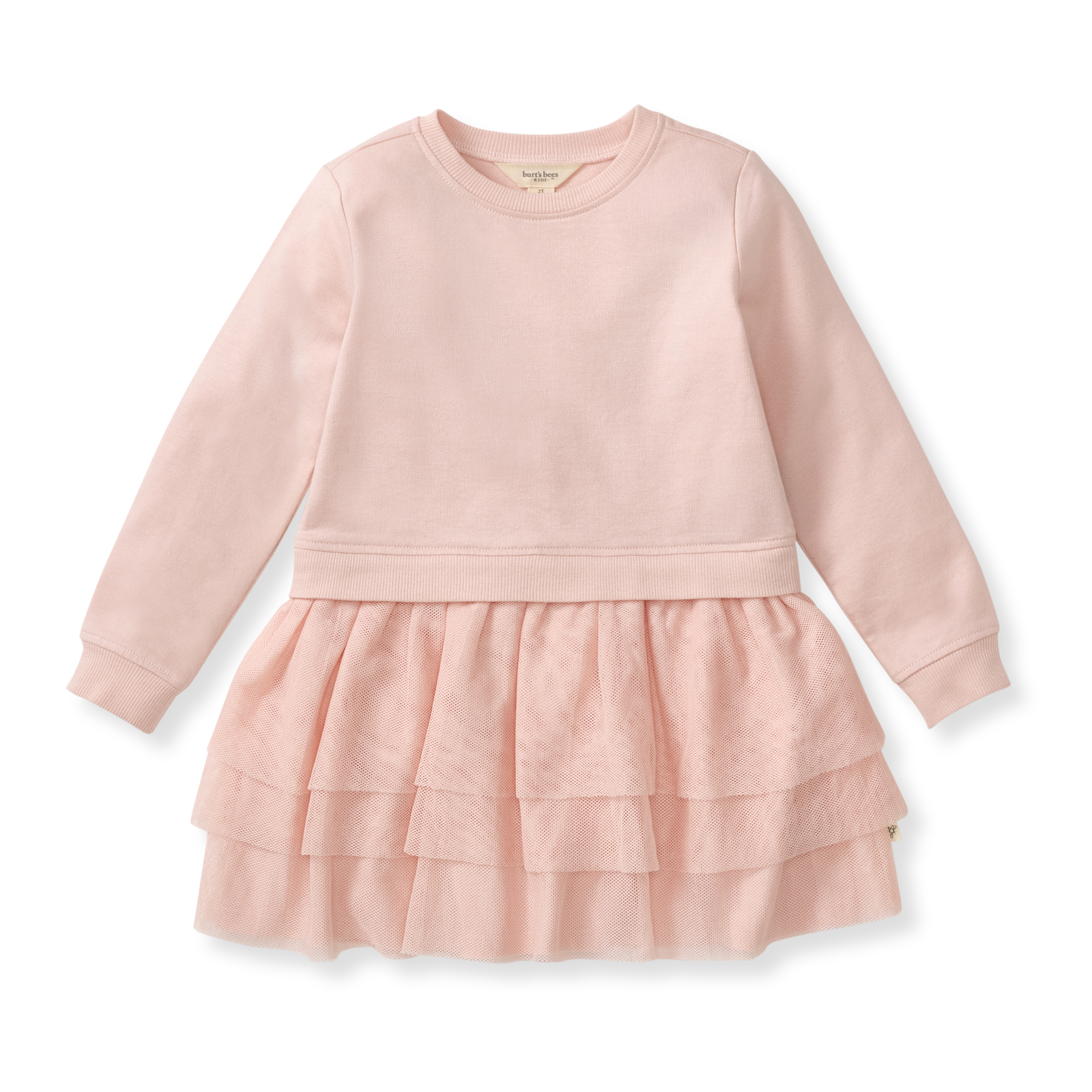 Burt's Bees Baby Organic Girl Sweatshirt Dress | Whipped Peach